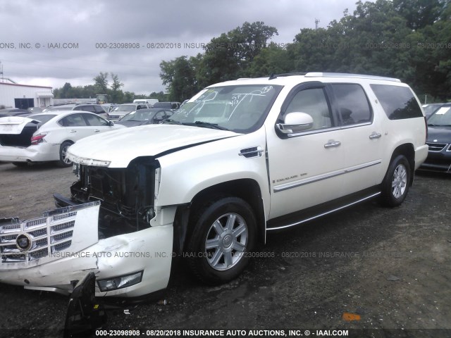 1GYFK66897R350764 - 2007 CADILLAC ESCALADE ESV WHITE photo 2