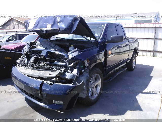 1C6RD6FT2CS157318 - 2012 DODGE RAM 1500 ST BLUE photo 2