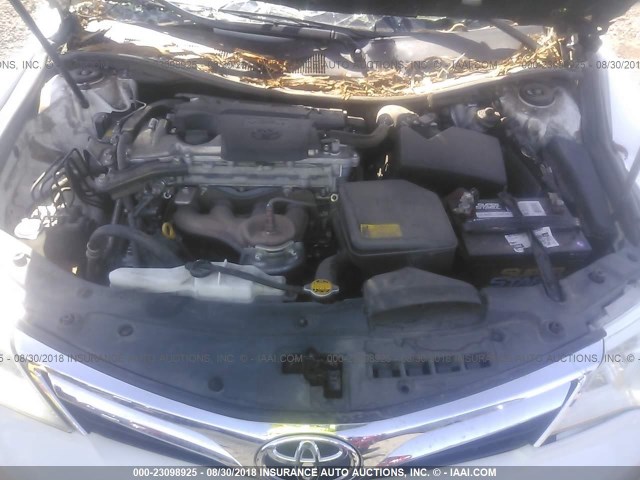 4T1BF1FK0CU513540 - 2012 TOYOTA CAMRY SE/LE/XLE თეთრი ფოტო 10