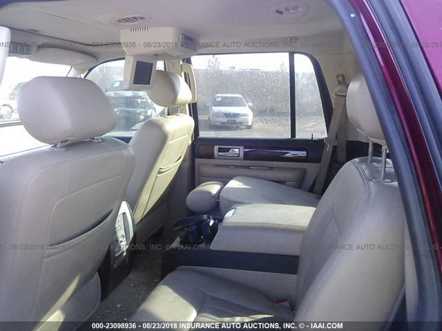 5LMFU28506LJ13392 - 2006 LINCOLN NAVIGATOR BURGUNDY photo 8
