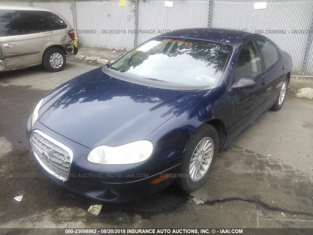 2C3HD46R14H653902 - 2004 CHRYSLER CONCORDE LX BLUE photo 2