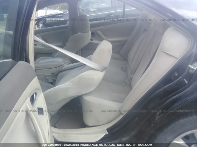 4T1BE46K88U790612 - 2008 TOYOTA CAMRY CE/LE/XLE/SE BLACK photo 8