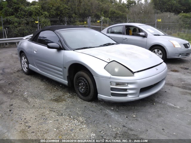 4A3AE85H11E083569 - 2001 MITSUBISHI ECLIPSE SPYDER GT SILVER photo 1