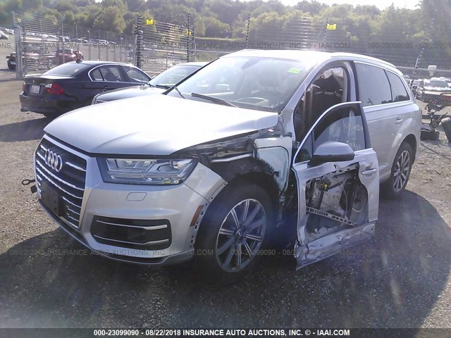 WA1VAAF74JD023458 - 2018 AUDI Q7 PRESTIGE SILVER photo 2