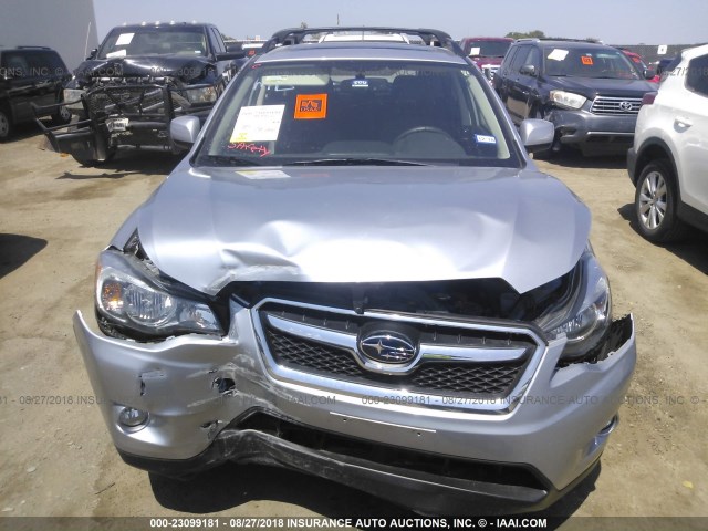 JF2GPAKC4E8224910 - 2014 SUBARU XV CROSSTREK 2.0 LIMITED SILVER photo 6