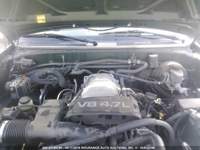 5TBRT34113S372721 - 2003 TOYOTA TUNDRA ACCESS CAB SR5 GREEN photo 10