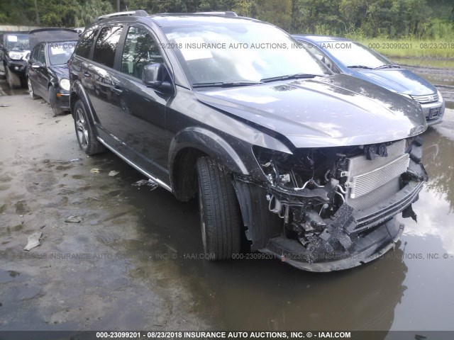 3C4PDCGG3HT702304 - 2017 DODGE JOURNEY CROSSROAD GRAY photo 1