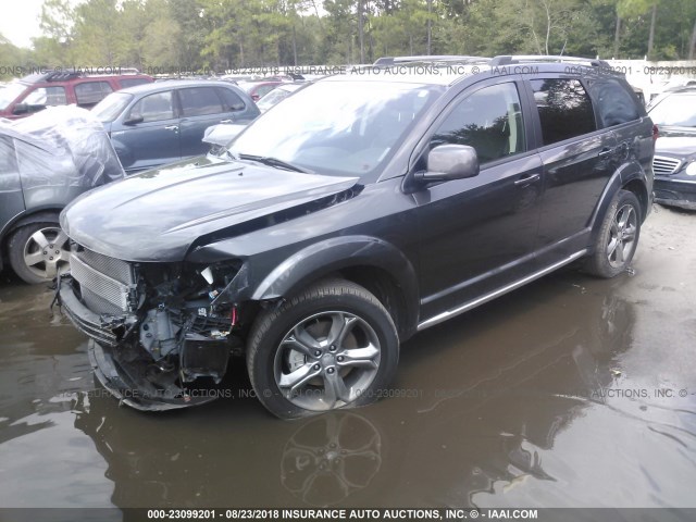 3C4PDCGG3HT702304 - 2017 DODGE JOURNEY CROSSROAD GRAY photo 2