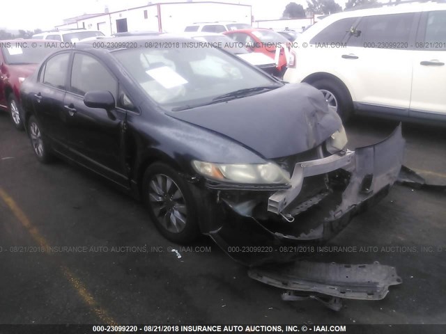 2HGFA16989H500775 - 2009 HONDA CIVIC EXL 黑色 照片 1