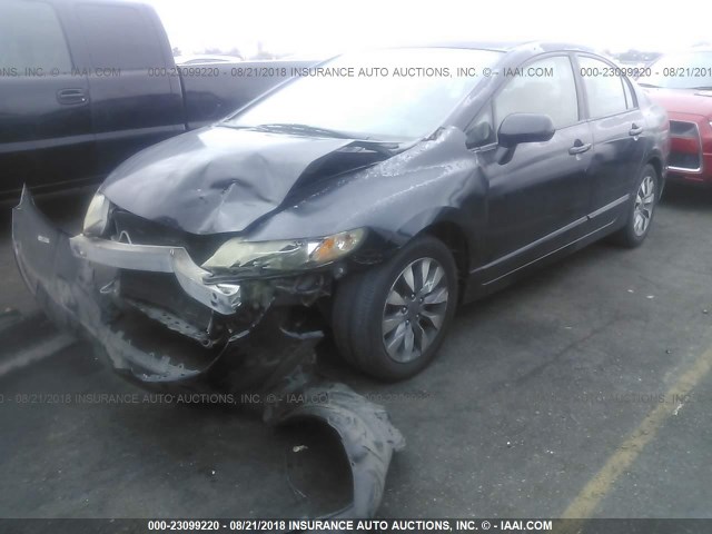 2HGFA16989H500775 - 2009 HONDA CIVIC EXL 黑色 照片 2
