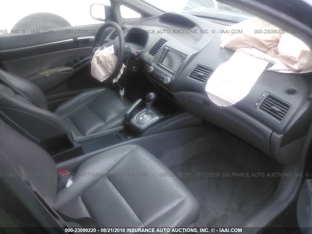 2HGFA16989H500775 - 2009 HONDA CIVIC EXL 黑色 照片 5