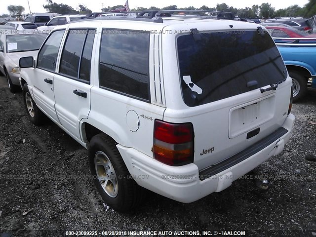 1J4GZ78Y6TC261556 - 1996 JEEP GRAND CHEROKEE LIMITED WHITE photo 3