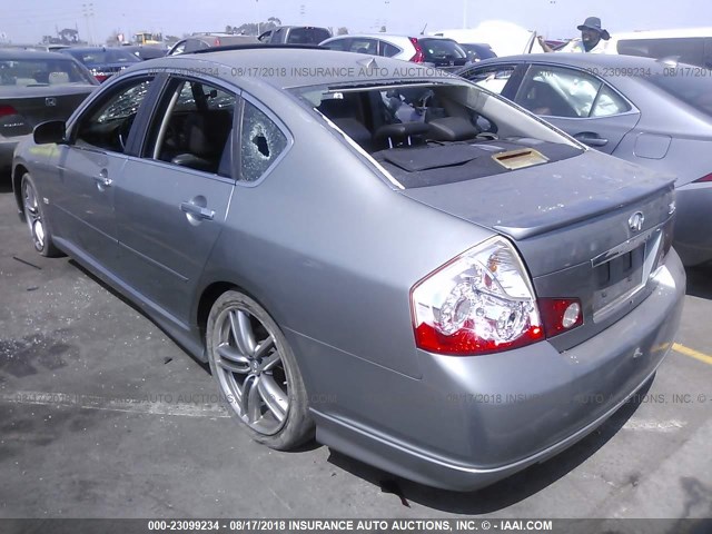 JNKBY01E66M204331 - 2006 INFINITI M45 SPORT GRAY photo 3