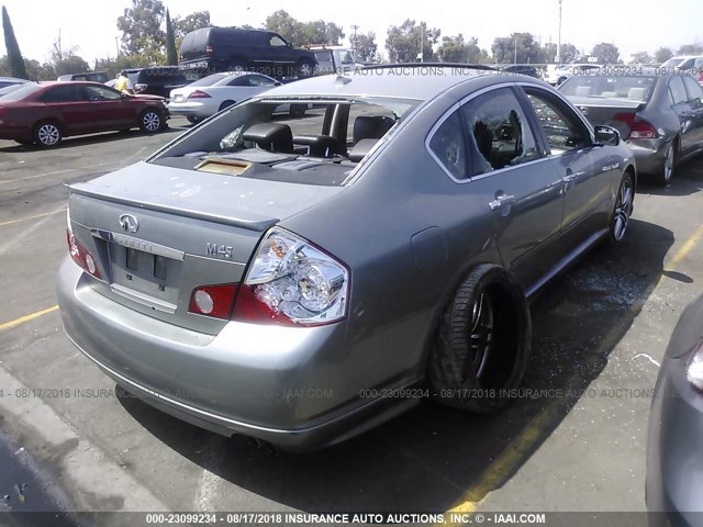 JNKBY01E66M204331 - 2006 INFINITI M45 SPORT GRAY photo 4