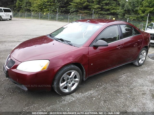 1G2ZG57B384227621 - 2008 PONTIAC G6 SE MAROON photo 2