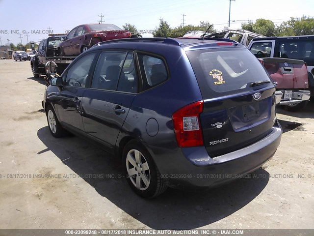 KNAFG526877105307 - 2007 KIA RONDO LX/EX BLUE photo 3