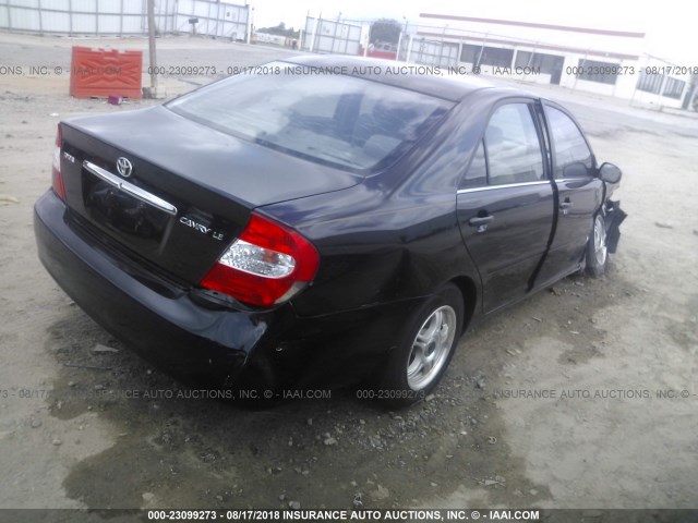 4T1BE30K24U341729 - 2004 TOYOTA CAMRY LE/XLE/SE 黑色 照片 4