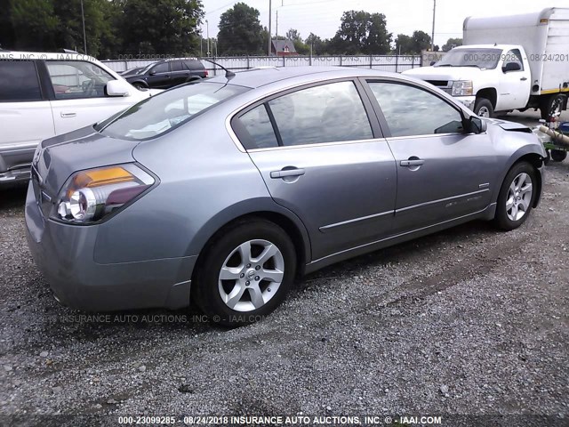 1N4CL21E29C123522 - 2009 NISSAN ALTIMA HYBRID GRAY photo 4