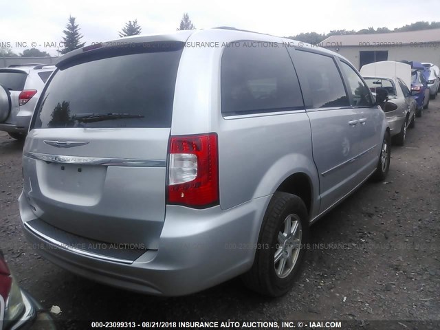 2C4RC1BGXCR286206 - 2012 CHRYSLER TOWN & COUNTRY TOURING SILVER photo 4