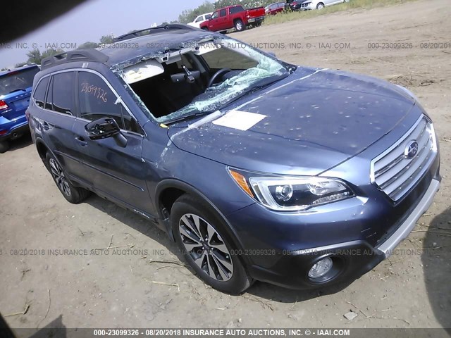 4S4BSENC3H3339795 - 2017 SUBARU OUTBACK 3.6R LIMITED BLUE photo 1