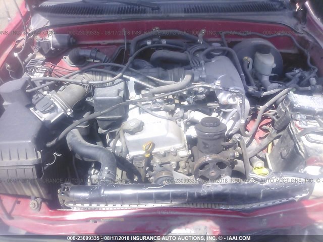 5TEGM92N64Z449317 - 2004 TOYOTA TACOMA DOUBLE CAB PRERUNNER RED photo 10