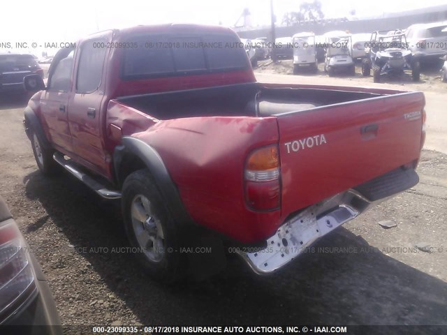 5TEGM92N64Z449317 - 2004 TOYOTA TACOMA DOUBLE CAB PRERUNNER RED photo 3