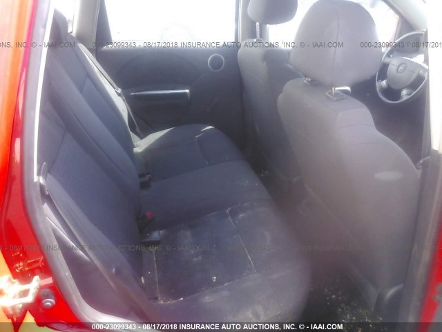 KL1TD66657B695081 - 2007 CHEVROLET AVEO LS RED photo 8