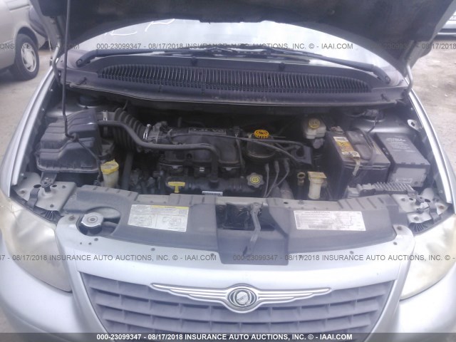 1C4GJ45353B138700 - 2003 CHRYSLER VOYAGER LX SILVER photo 10