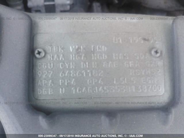 1C4GJ45353B138700 - 2003 CHRYSLER VOYAGER LX SILVER photo 9