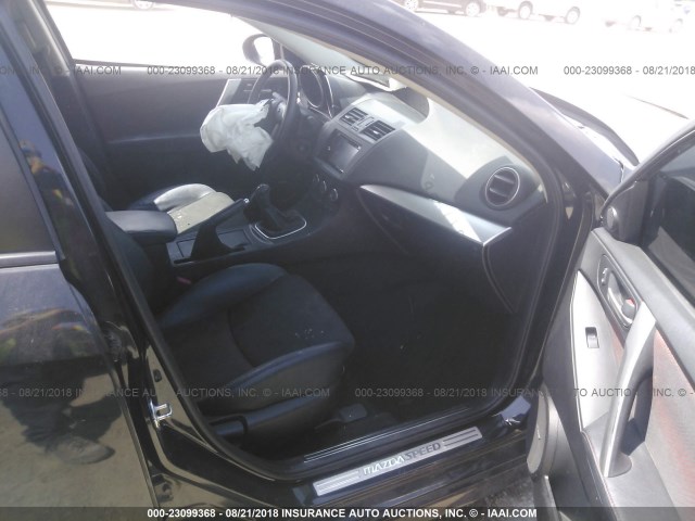 JM1BL1L37D1816456 - 2013 MAZDA SPEED 3 BLACK photo 5