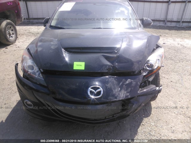 JM1BL1L37D1816456 - 2013 MAZDA SPEED 3 BLACK photo 6