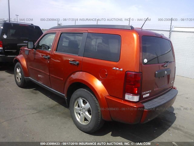 1D8GU28K69W513656 - 2009 DODGE NITRO SE ORANGE photo 3