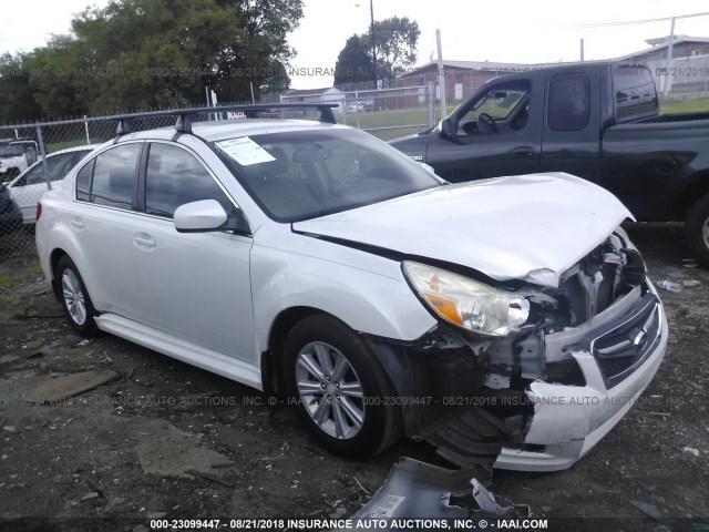 4S3BMCC6XA3244494 - 2010 SUBARU LEGACY 2.5I PREMIUM WHITE photo 1