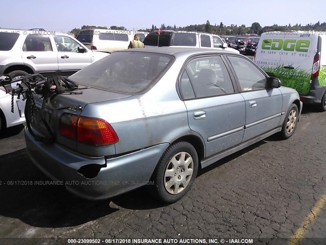 2HGEJ6613YH576017 - 2000 HONDA CIVIC SE GRAY photo 4