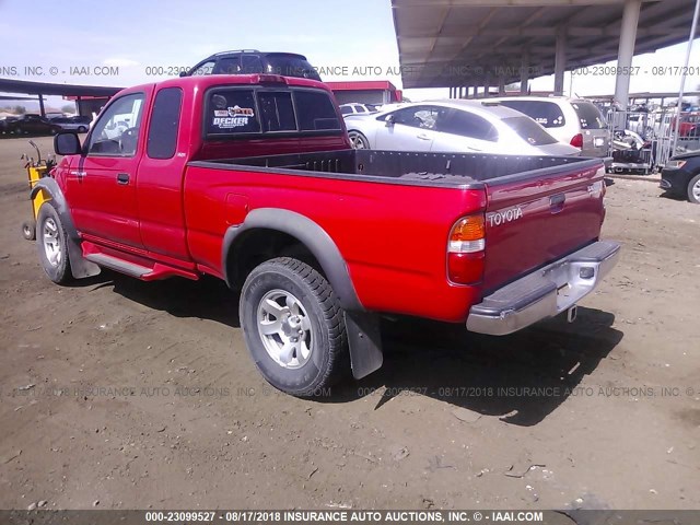 5TESN92N31Z734933 - 2001 TOYOTA TACOMA XTRACAB PRERUNNER წითელი ფოტო 3