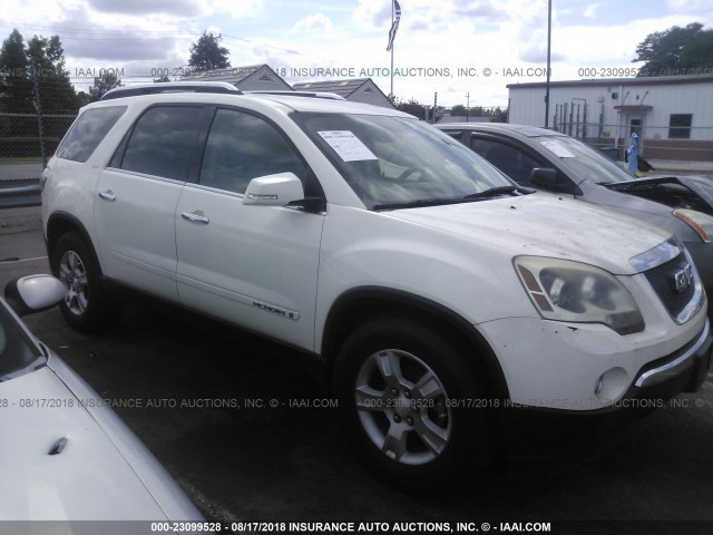 1GKER237X8J215735 - 2008 GMC ACADIA SLT-1 WHITE photo 1