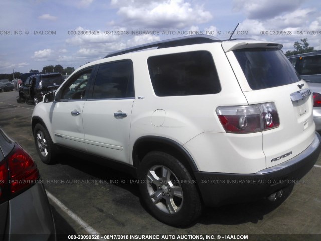 1GKER237X8J215735 - 2008 GMC ACADIA SLT-1 Weiß Foto 3