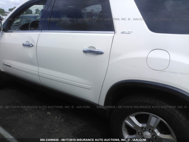 1GKER237X8J215735 - 2008 GMC ACADIA SLT-1 Weiß Foto 6