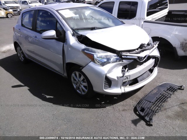 VNKKTUD34GA058376 - 2016 TOYOTA YARIS L/LE/SE SILVER photo 1