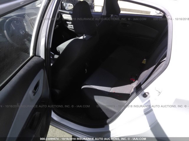 VNKKTUD34GA058376 - 2016 TOYOTA YARIS L/LE/SE SILVER photo 8