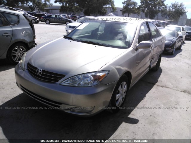 4T1BE32K22U575847 - 2002 TOYOTA CAMRY LE/XLE/SE Qızıl foto 2