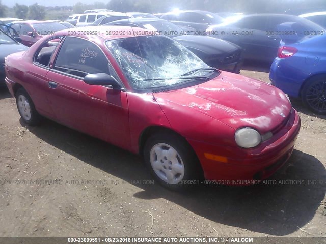 1B3ES22Y7VD145228 - 1997 DODGE NEON EX RED photo 1