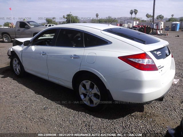 5J6TF2H59BL005801 - 2011 HONDA ACCORD CROSSTOUR EXL WHITE photo 3