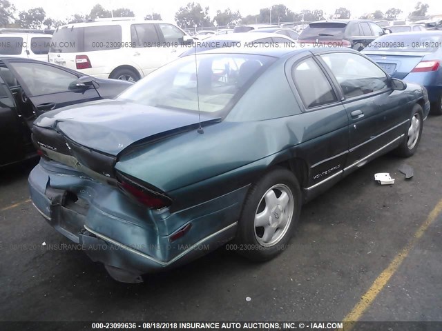 2G1WW12M0V9122278 - 1997 CHEVROLET MONTE CARLO LS GREEN photo 4