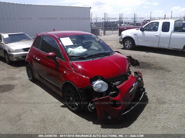 3C3CFFFH4FT615789 - 2015 FIAT 500 ABARTH RED photo 1