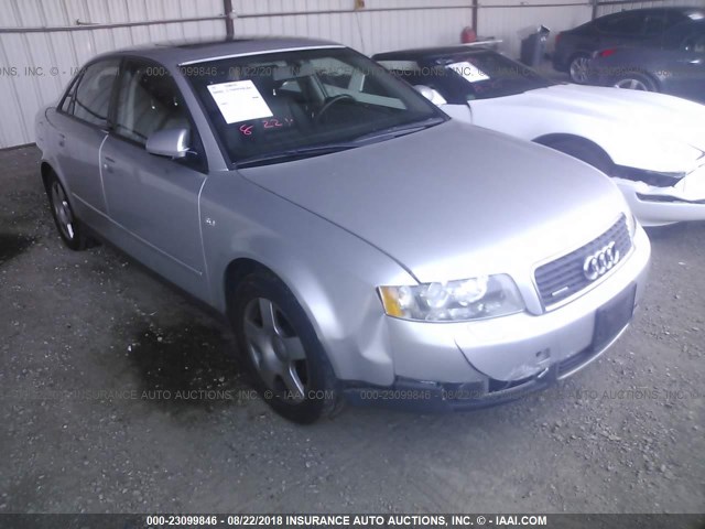 WAULC68E82A239829 - 2002 AUDI A4 1.8T QUATTRO SILVER photo 1