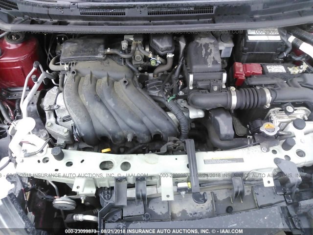 3N1CE2CPXGL408296 - 2016 NISSAN VERSA NOTE S/S PLUS/SV/SL/SR RED photo 10
