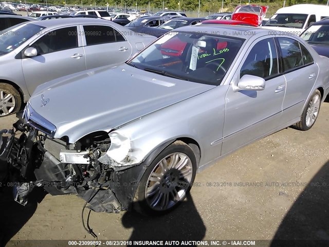 WDBUF87X78B204195 - 2008 MERCEDES-BENZ E 350 4MATIC SILVER photo 2