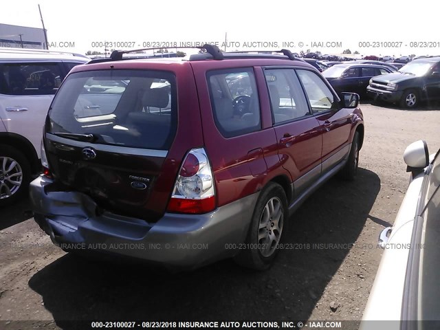 JF1SG67696H702948 - 2006 SUBARU FORESTER 2.5X LL BEAN RED photo 4