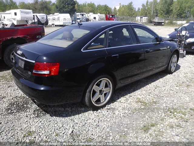 WAUDH74F57N137995 - 2007 AUDI A6 3.2 QUATTRO BLACK photo 4